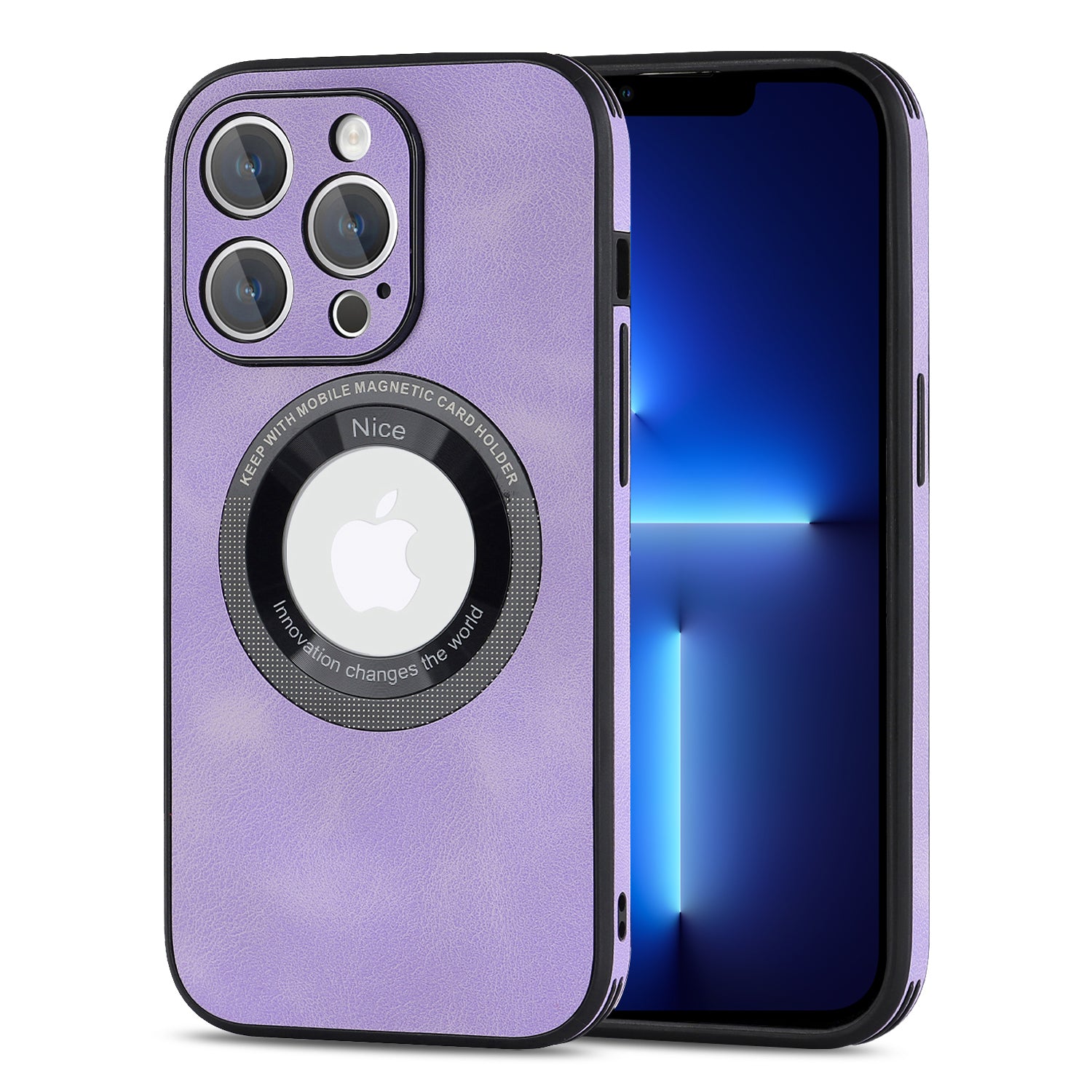 For iPhone 13 Pro Max Magnetic Case Shockproof PU Leather+PC+TPU Logo View Phone Cover For iPhone 13 Pro Max Magnetic Case Shockproof PU Leather+PC+TPU Logo View Phone Cover